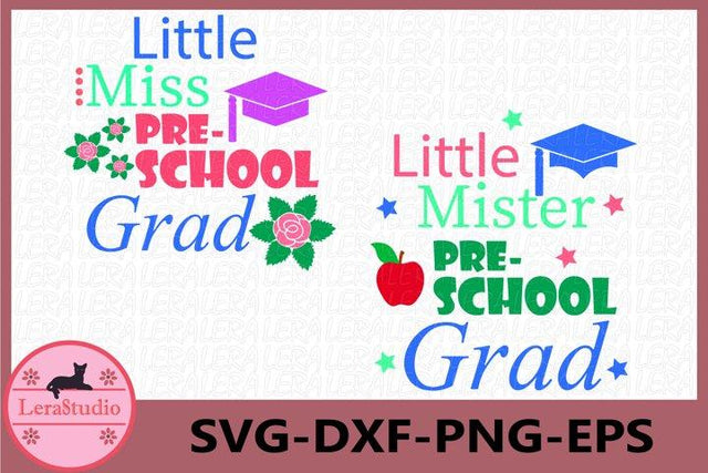 Little Pre-school Grad Svg SVG Lerastudio 