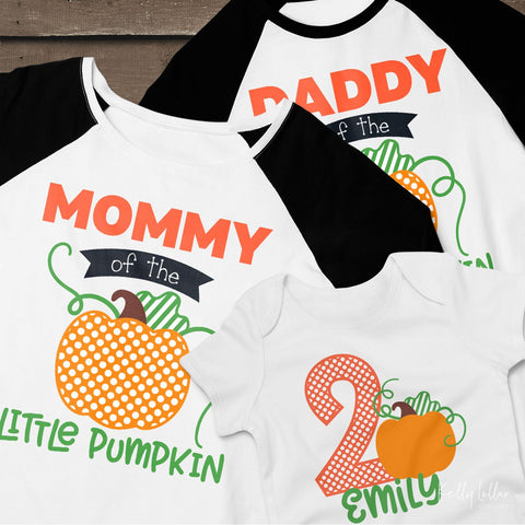 Little Pumpkin Second Birthday Set SVG Kelly Lollar Designs 