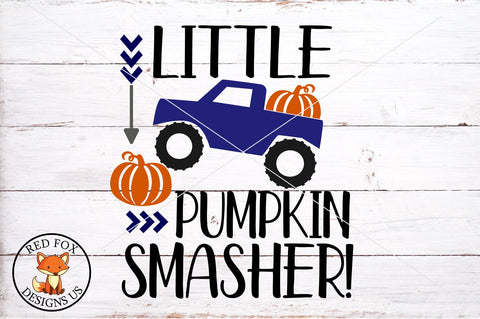 Little Pumpkin Smasher SVG PNG DXF | Little Boy Halloween Design SVG RedFoxDesignsUS 