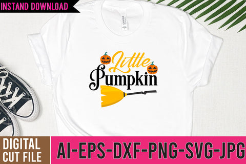 Little Pumpkin SVG Cut File SVG BlackCatsMedia 