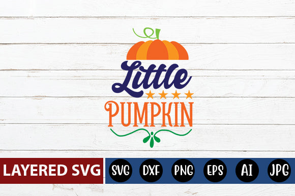 Little Pumpkin SVG cute file SVG Blessedprint 