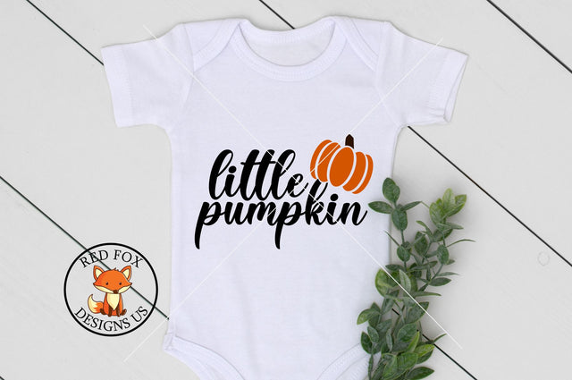 Little Pumpkin Svg, Png, Dxf | My First Thanksgiving Files SVG RedFoxDesignsUS 
