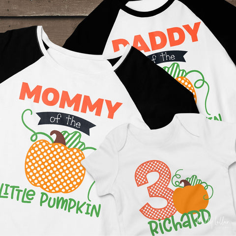 Little Pumpkin Third Birthday Set SVG Kelly Lollar Designs 
