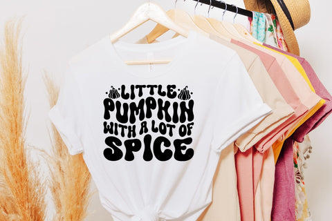 Little Pumpkin with a Lot of Spice Retro SVG Design SVG CraftLabSVG 