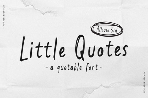 Little Quotes Font Allouse.Studio 