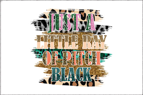 Little Ray Of Pitch Black Sublimation Sublimation Jagonath Roy 