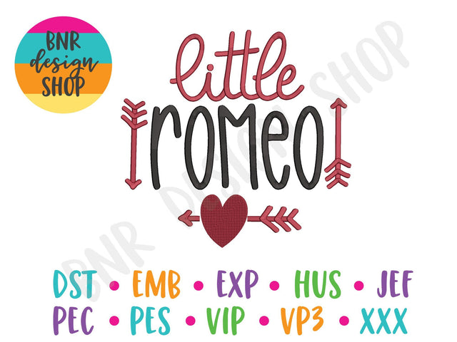 Little Romeo Machine Embroidery Design Embroidery/Applique BNRDesignShop 