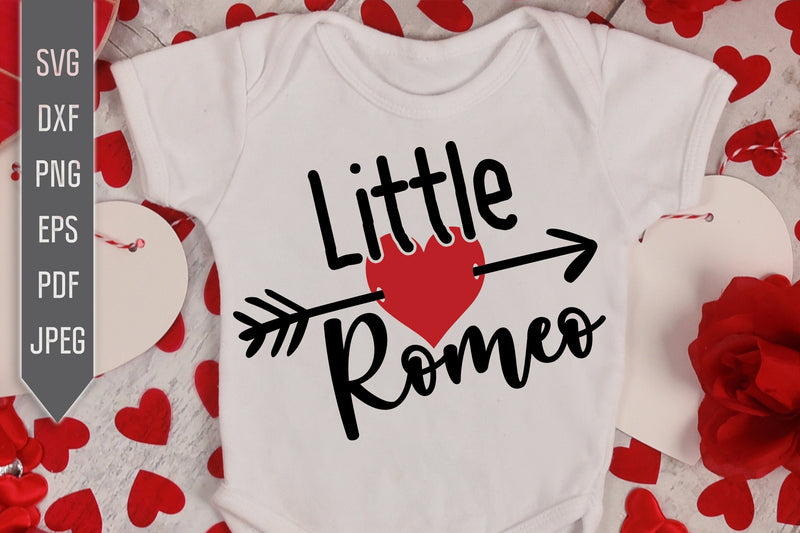 Little Romeo Svg. Valentine Boy svg. Valentine's Day Baby Boy Design ...