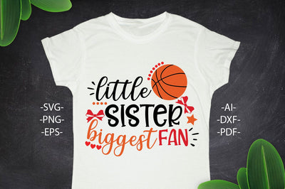 Little sister biggest fan Svg | Basketball Svg | Basketball quotes | Basketball tshirt | Basketball birthday | Basketball cut file SVG 1uniqueminute 