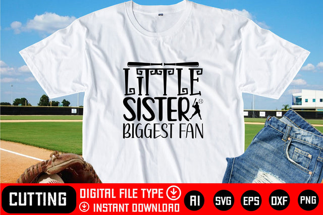 Little Sister Biggest Fan SVG CraftlabSvg29 
