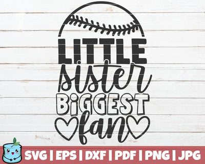 Little Sister Biggest Fan SVG MintyMarshmallows 