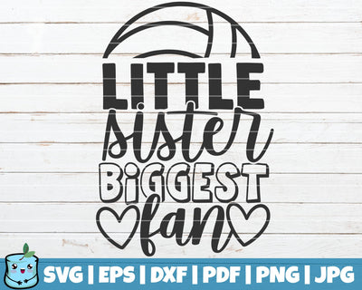 Little Sister Biggest Fan SVG MintyMarshmallows 
