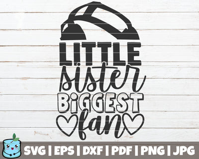 Little Sister Biggest Fan SVG MintyMarshmallows 