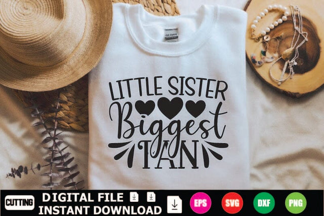 Little Sister Biggest Fan SVG Shahin alam 
