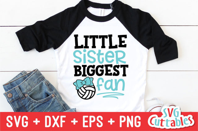 Little Sister Biggest Fan SVG Svg Cuttables 