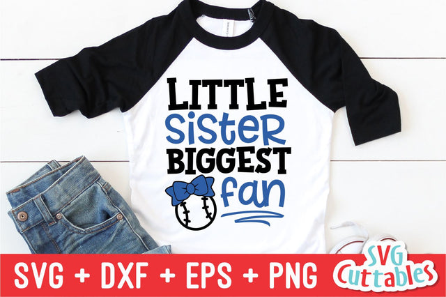 Little Sister Biggest Fan SVG Svg Cuttables 