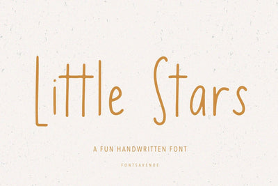 Little Stars | Cute Kids Sans Serif Font Font Fonts Avenue 
