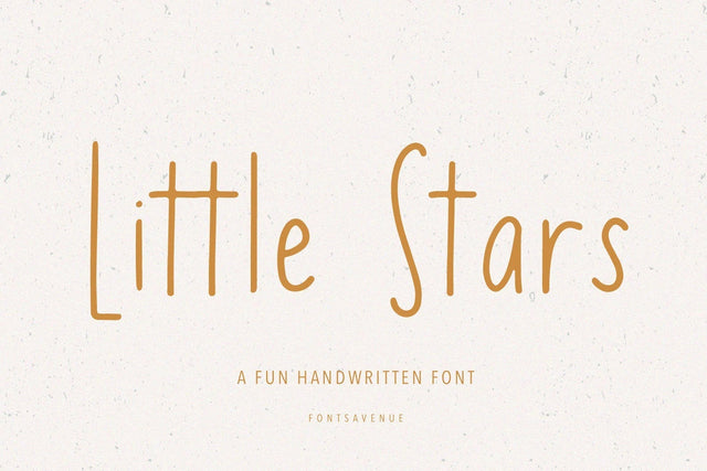 Little Stars | Cute Kids Sans Serif Font Font Fonts Avenue 