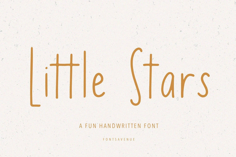 Little Stars | Cute Kids Sans Serif Font Font Fonts Avenue 