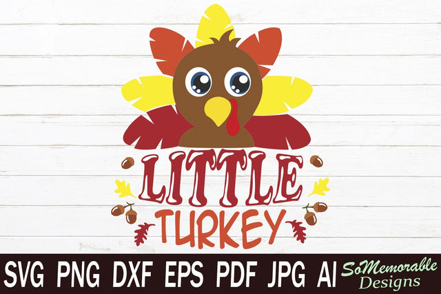 Little Turkey SVG SoMemorableDesigns 