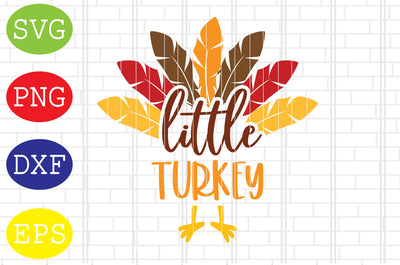 Little Turkey Svg, Turkey Face Svg, Thanksgiving Svg, Welcome Fall Svg, Hello Fall Svg, Pumpkin Svg, Autumn Svg SVG DigitalSvgFiles 