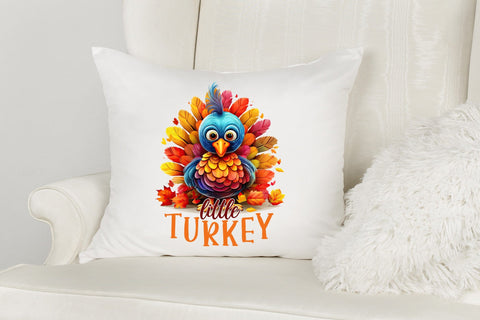 Little Turkey, Thanksgiving PNG Sublimation Sublimation CraftLabSVG 