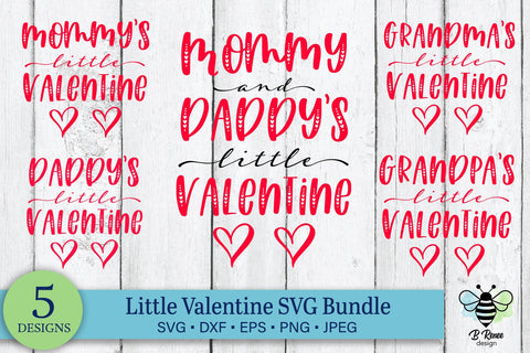 Little Valentine SVG Bundle SVG B Renee Design 