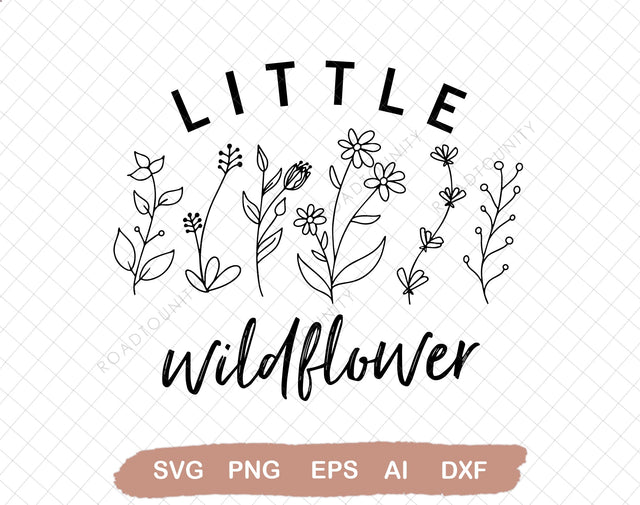 Little Wild Flower Svg file, EPS file PNG file JPG file, Instant Digital Download, Cricut Cut File, Svg File for Cricut, Cuttable File SVG DiamondDesign 