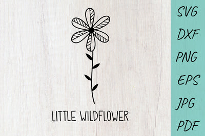 Little WiLdflower SVG cut file, Flowers SVG, Baby SVG SVG Irina Ostapenko 