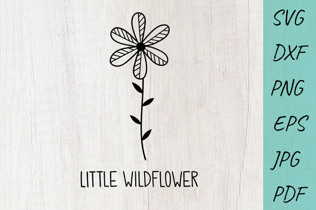 Little WiLdflower SVG cut file, Flowers SVG, Baby SVG SVG Irina Ostapenko 