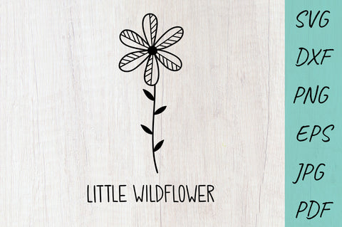 Little WiLdflower SVG cut file, Flowers SVG, Baby SVG SVG Irina Ostapenko 