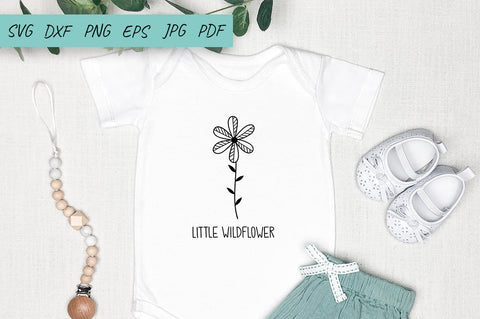 Little WiLdflower SVG cut file, Flowers SVG, Baby SVG SVG Irina Ostapenko 