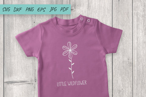 Little WiLdflower SVG cut file, Flowers SVG, Baby SVG SVG Irina Ostapenko 