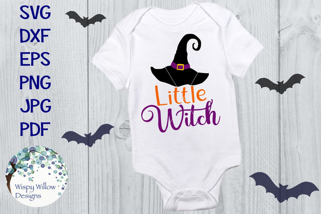 Little Witch | Halloween SVG Wispy Willow Designs 