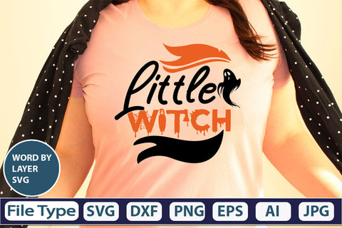 Little Witch SVG Cut File SVG DesignPlante 503 