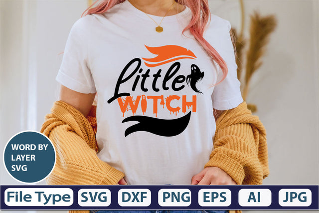 Little Witch SVG Cut File SVG DesignPlante 503 
