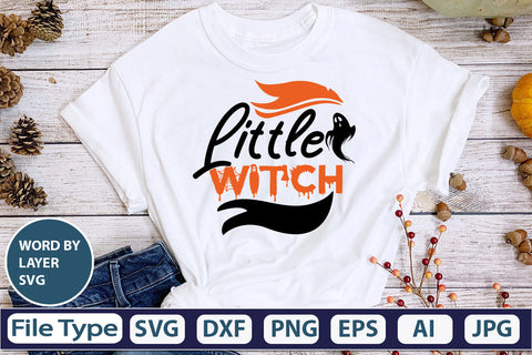 Little Witch SVG Cut File SVG DesignPlante 503 