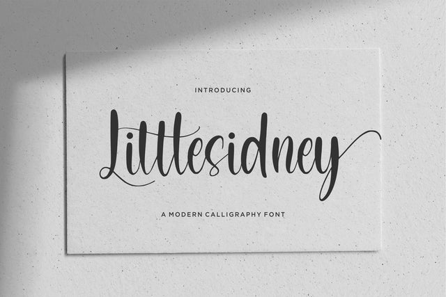 Littlesidney Font Qwrtype Foundry 