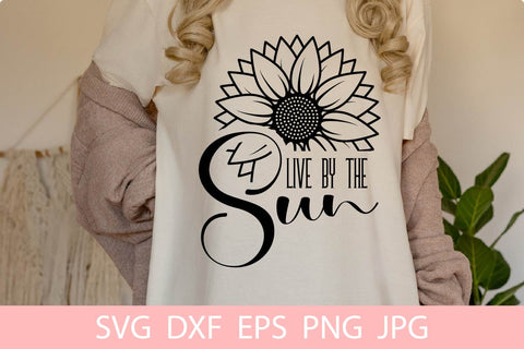 Live By The Sun Svg, Sunflower Svg Free For Commercial Use SVG Sintegra 