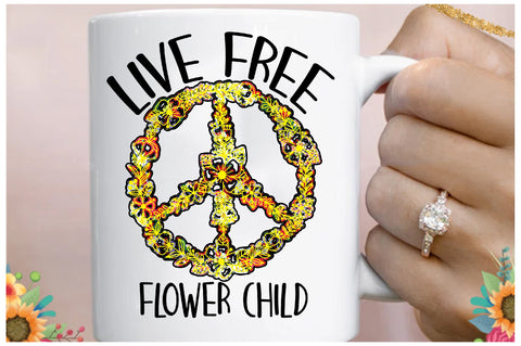 Live Free Flower Child Sublimation Sublimation Jagonath Roy 