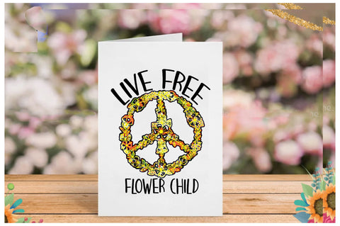 Live Free Flower Child Sublimation Sublimation Jagonath Roy 