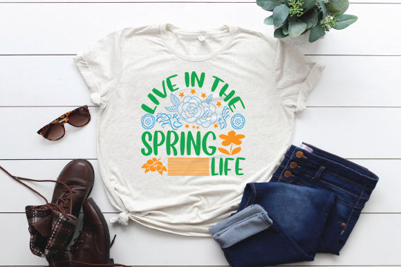 Live in the spring life SVG thesvgfactory 