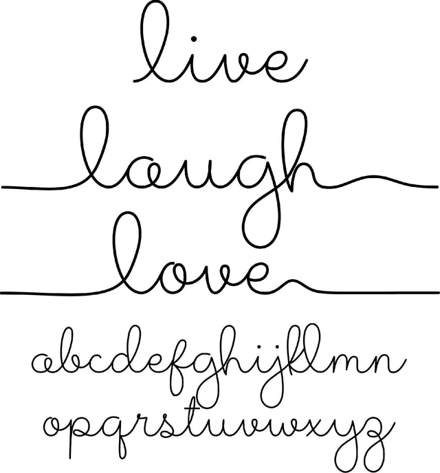 Live Laugh Love Font Font Rivka’s Renditions 