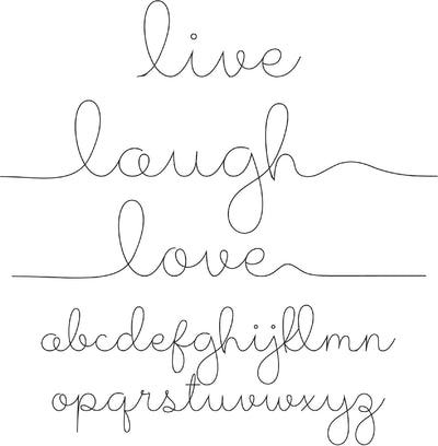 Live Laugh Love - Sketch Font Font Rivka’s Renditions 