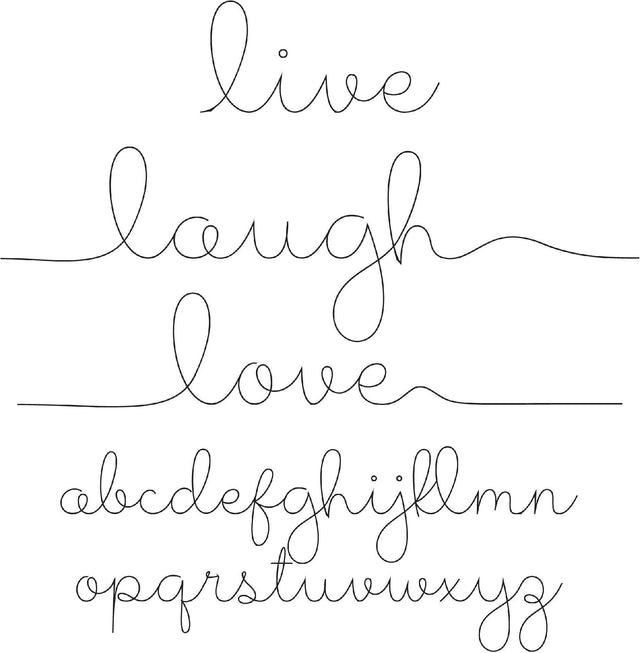 Live Laugh Love - Sketch Font Font Rivka’s Renditions 