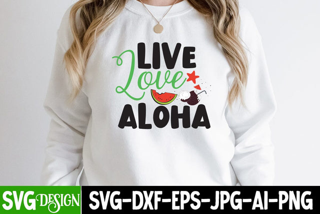 Live Love Aloha SVG Cut File. Live Love Aloha SVG Design, Welcome Summer SVG Cut File, Welcome Summer SVG Design, Summer SVG Cut File,Aloha Summer SVG Design, Summer SVG Quotes, Summer Sublimation PNG,Funny Summer SVG SVG BlackCatsMedia 