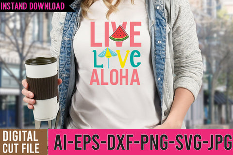 Live Love Aloha SVG Cut Files SVG BlackCatsMedia 