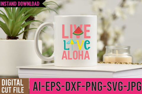 Live Love Aloha SVG Cut Files SVG BlackCatsMedia 