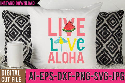 Live Love Aloha SVG Cut Files SVG BlackCatsMedia 
