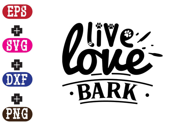 live love bark SVG Nurstore 